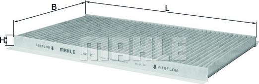 KNECHT LAK 21 - Filter, Innenraumluft alexcarstop-ersatzteile.com