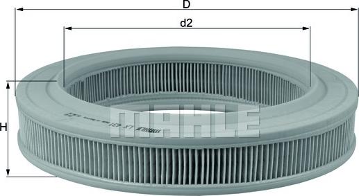 KNECHT LX 431 - Luftfilter alexcarstop-ersatzteile.com