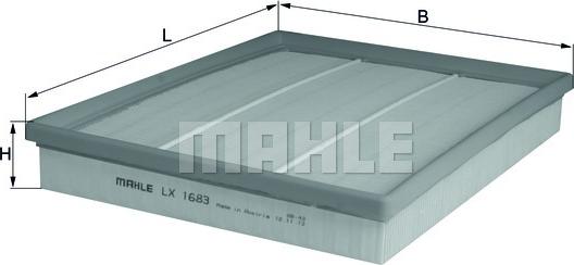 KNECHT LX 1683 - Luftfilter alexcarstop-ersatzteile.com