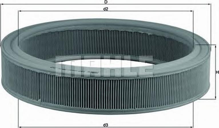 KNECHT LX 104 - Luftfilter alexcarstop-ersatzteile.com