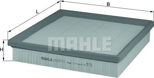 KNECHT LX 2077/3 - Luftfilter alexcarstop-ersatzteile.com