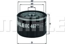 KNECHT OC 467 - Ölfilter alexcarstop-ersatzteile.com