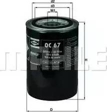 KNECHT OC 67 - Ölfilter alexcarstop-ersatzteile.com