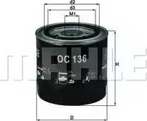 KNECHT OC136 - Ölfilter alexcarstop-ersatzteile.com