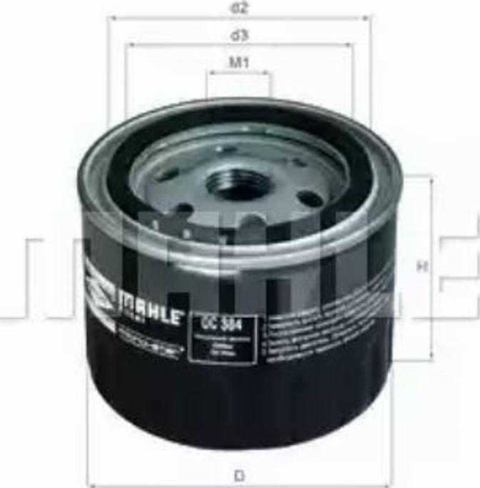 KNECHT OC 384 A - Ölfilter alexcarstop-ersatzteile.com