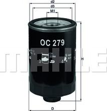 KNECHT OC 279 - Ölfilter alexcarstop-ersatzteile.com