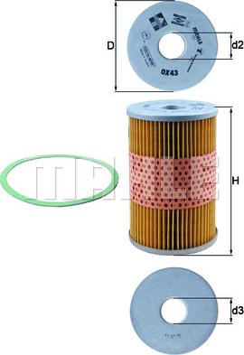 KNECHT OX 43D - Ölfilter alexcarstop-ersatzteile.com