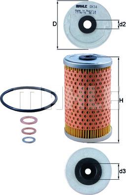 KNECHT OX 34D - Ölfilter alexcarstop-ersatzteile.com