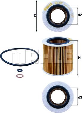 KNECHT OX 387D - Ölfilter alexcarstop-ersatzteile.com