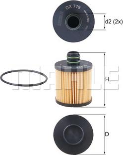 KNECHT OX 779D - Ölfilter alexcarstop-ersatzteile.com