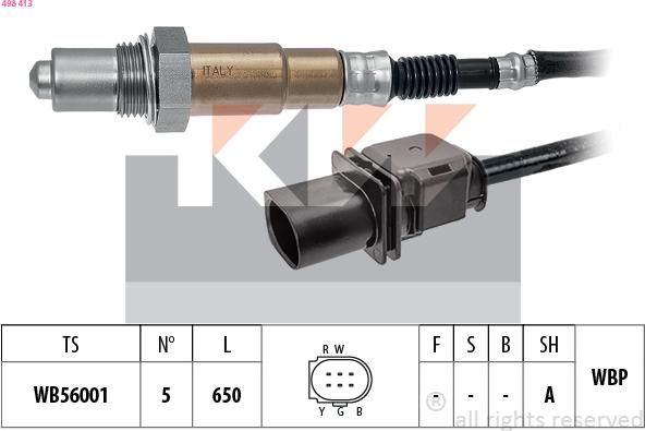 KW 498 413 - Lambdasonde alexcarstop-ersatzteile.com