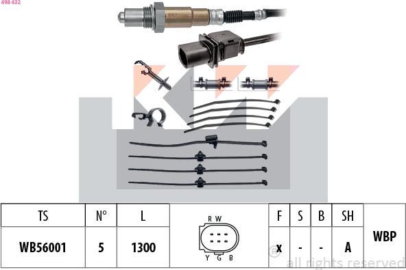 KW 498 432 - Lambdasonde alexcarstop-ersatzteile.com