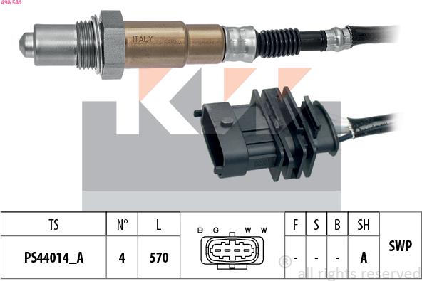 KW 498 546 - Lambdasonde alexcarstop-ersatzteile.com