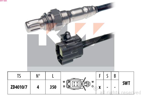 KW 497 560 - Lambdasonde alexcarstop-ersatzteile.com