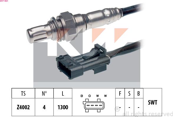 KW 497 061 - Lambdasonde alexcarstop-ersatzteile.com