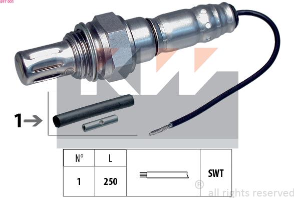 KW 497 001 - Lambdasonde alexcarstop-ersatzteile.com