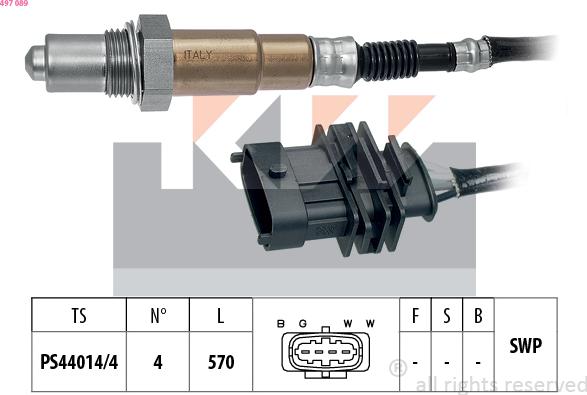 KW 497 089 - Lambdasonde alexcarstop-ersatzteile.com