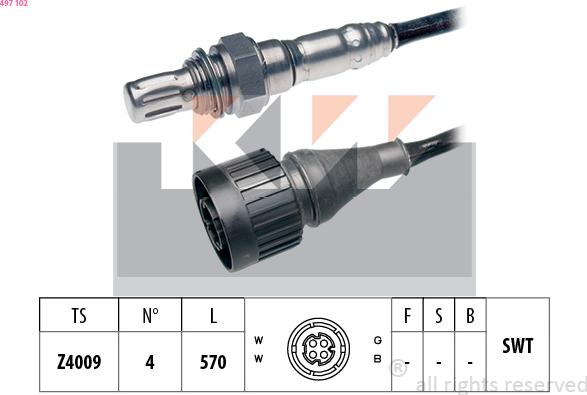 KW 497 102 - Lambdasonde alexcarstop-ersatzteile.com