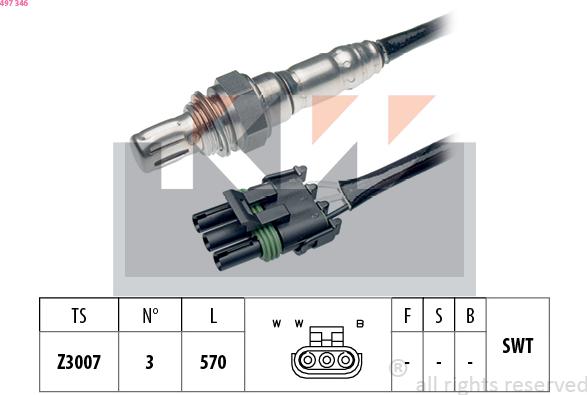 KW 497 346 - Lambdasonde alexcarstop-ersatzteile.com