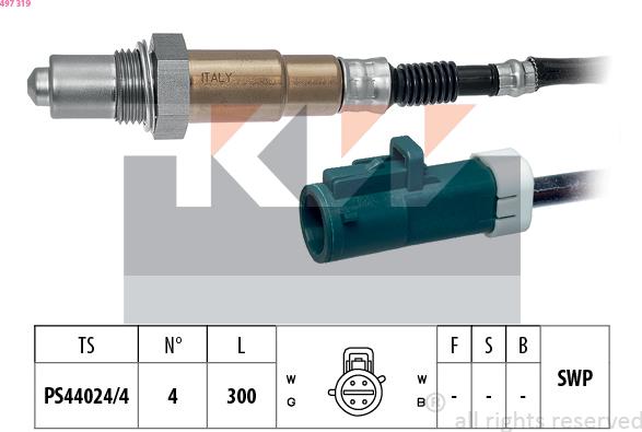 KW 497 319 - Lambdasonde alexcarstop-ersatzteile.com