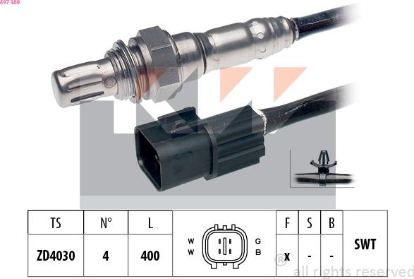 KW 497 389 - Lambdasonde alexcarstop-ersatzteile.com