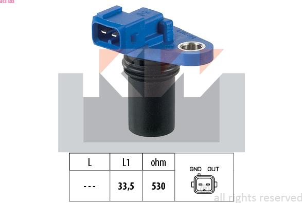 KW 453 302 - Sensor, Nockenwellenposition alexcarstop-ersatzteile.com