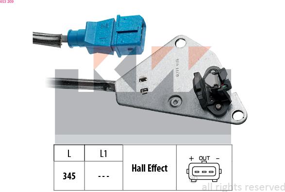 KW 453 209 - Sensor, Nockenwellenposition alexcarstop-ersatzteile.com