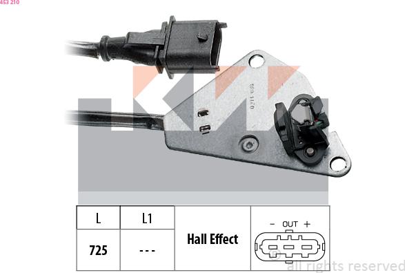 KW 453 210 - Sensor, Nockenwellenposition alexcarstop-ersatzteile.com