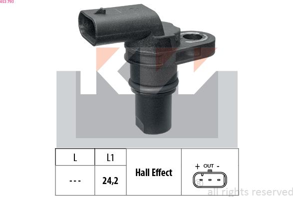 KW 453 793 - Sensor, Nockenwellenposition alexcarstop-ersatzteile.com