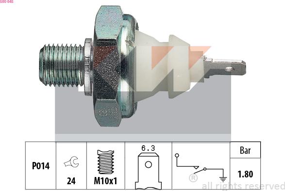 KW 500 045 - Sensor, Öldruck alexcarstop-ersatzteile.com