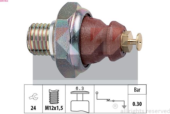 KW 500 052 - Sensor, Öldruck alexcarstop-ersatzteile.com