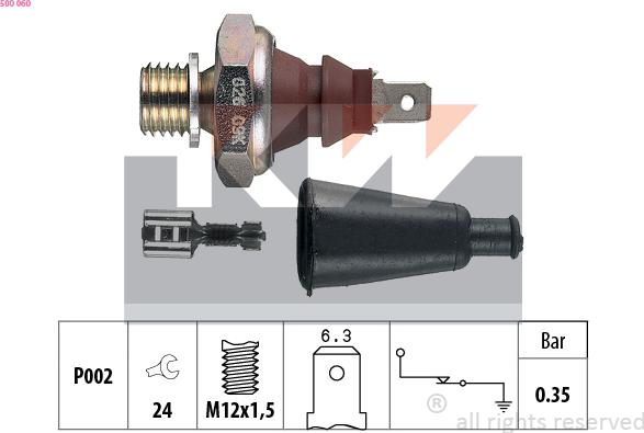 KW 500 060 - Sensor, Öldruck alexcarstop-ersatzteile.com