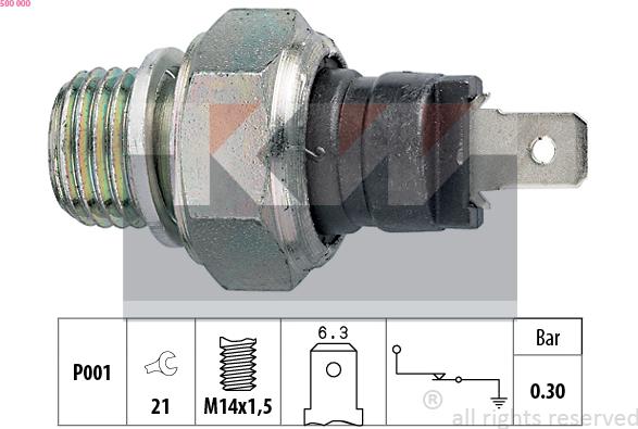 KW 500 000 - Sensor, Öldruck alexcarstop-ersatzteile.com