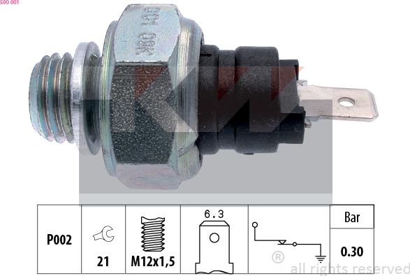 KW 500 001 - Sensor, Öldruck alexcarstop-ersatzteile.com