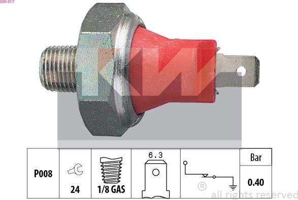 KW 500 017 - Sensor, Öldruck alexcarstop-ersatzteile.com