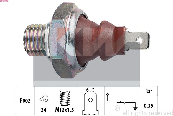 KW 500 026 - Sensor, Öldruck alexcarstop-ersatzteile.com