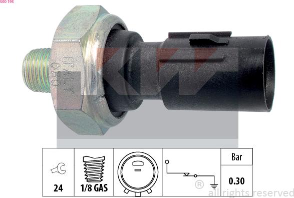 KW 500 195 - Sensor, Öldruck alexcarstop-ersatzteile.com