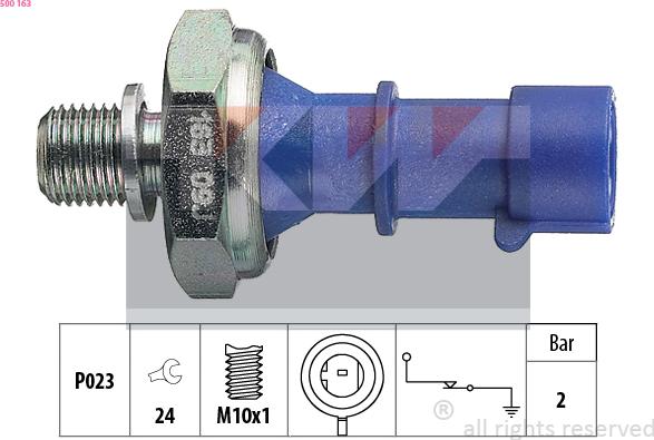 KW 500 163 - Sensor, Öldruck alexcarstop-ersatzteile.com