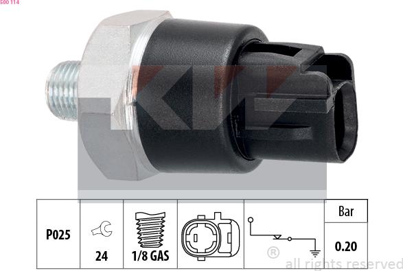 KW 500 114 - Sensor, Öldruck alexcarstop-ersatzteile.com