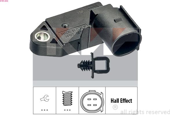 KW 510 232 - Bremslichtschalter alexcarstop-ersatzteile.com