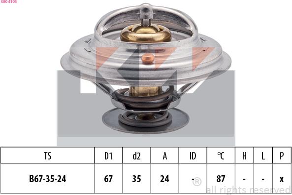 KW 580 410S - Thermostat, Kühlmittel alexcarstop-ersatzteile.com