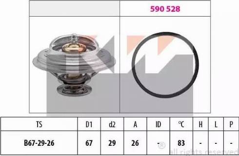 KW 580 526 - Thermostat, Kühlmittel alexcarstop-ersatzteile.com