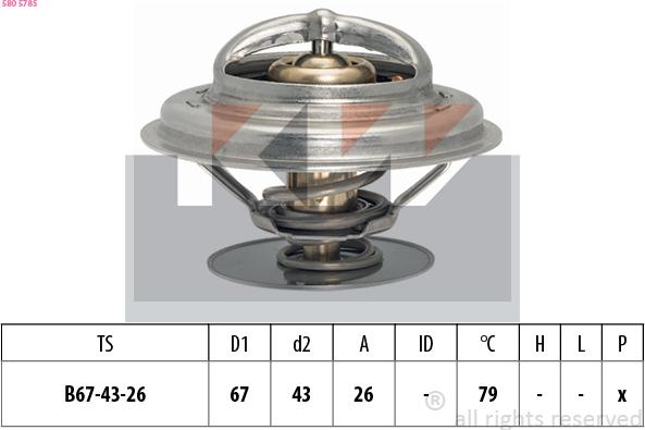 KW 580 578S - Thermostat, Kühlmittel alexcarstop-ersatzteile.com