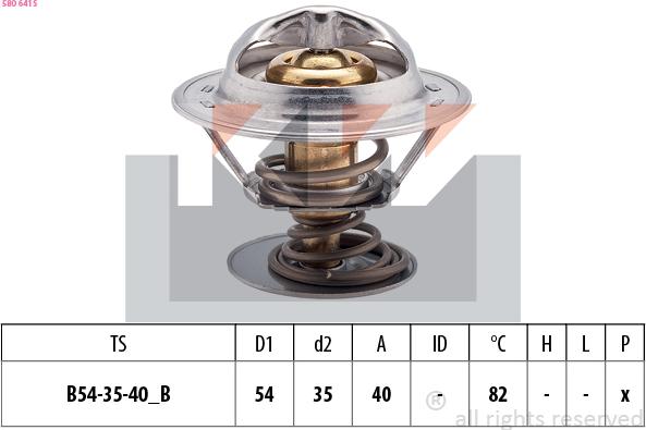 KW 580 641S - Thermostat, Kühlmittel alexcarstop-ersatzteile.com