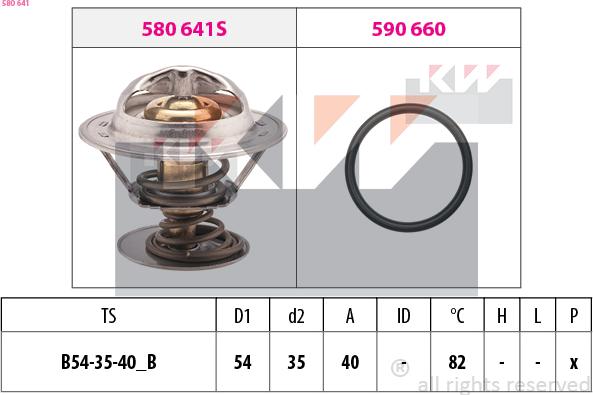 KW 580 641 - Thermostat, Kühlmittel alexcarstop-ersatzteile.com