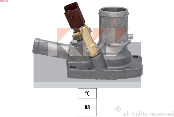 KW 580 672 - Thermostat, Kühlmittel alexcarstop-ersatzteile.com