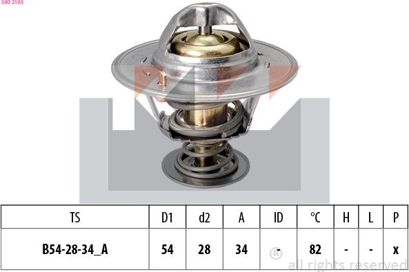 KW 580 218S - Thermostat, Kühlmittel alexcarstop-ersatzteile.com