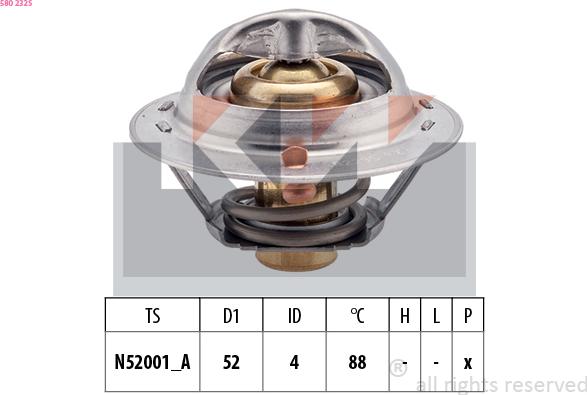 KW 580 232S - Thermostat, Kühlmittel alexcarstop-ersatzteile.com