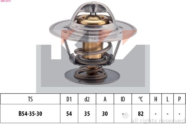 KW 580 221S - Thermostat, Kühlmittel alexcarstop-ersatzteile.com