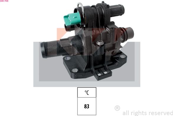 KW 580 708 - Thermostat, Kühlmittel alexcarstop-ersatzteile.com